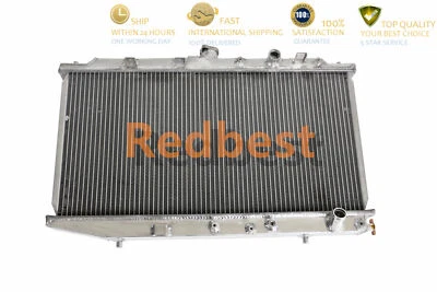 2 Row Aluminum Radiator For 1988-1991 Honda CIVIC CRX 1.5L 1493cc Lx Sedan Dx L4 - Image 1 of 4