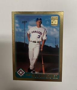 Alex Rodriguez Topps 2001 Gold /2001