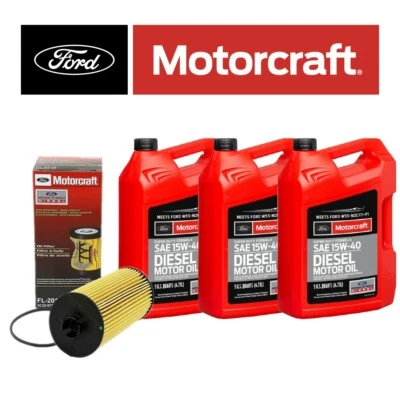 Motorcraft 15W40 Oil Change Kit For 2003-2007 Ford Super Duty 6.0L Powerstroke - Image 1 of 4