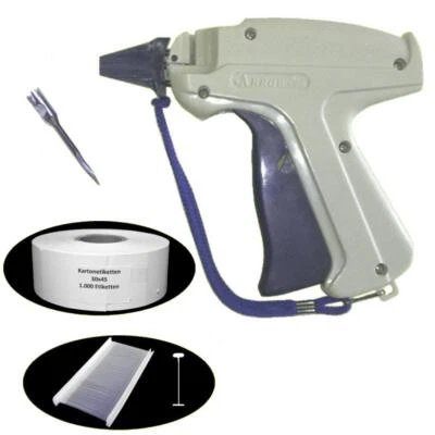 GEBAR E-Set040= Etikettierpistole ARROW 9S + 1 Nadeln +1000 Fäden 40 + Etiketten 30x45