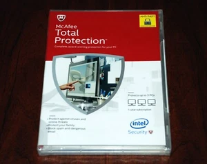 NEW McAfee Total Protection 2015 | 3 Devices * NO CD Drive Needed * SEALED - Picture 1 of 5