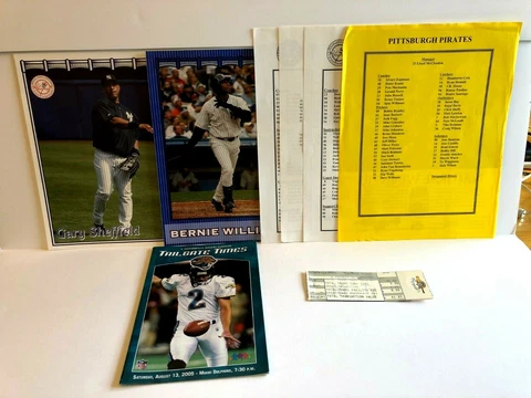 Jacksonville Jaguars Sports Collectible Lot Roster Pages Tickets USED Booklet Cover