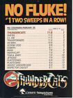 ThunderCats Thunder Cats 1986 Ad- No Fluke! #1 Two Sweeps In A Row!/Telepictures