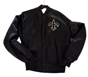 New Orleans Saints Chalk Line Vintage Satin Jacket Medium - Picture 1 of 10
