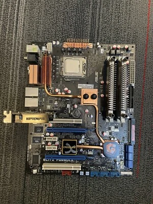 Rare Asus ROG BlitzFormula + Supreme Fx Audio+ Core 2 Quad 2.5ghz + 2GB OCZ DDR2 - Image 1 of 4