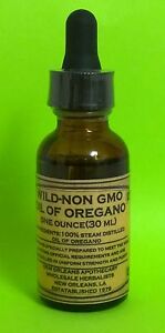 Oil of Oregano 1oz Wild-Non-GMO High Carvacrol greater than 85%-Super Strength