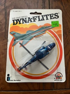 1983 Zee Toys Super Dyna-Flites Patrol Helicopter Diecast Metal - Picture 1 of 4