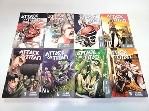 LOTTO MANGA ATTACK ON TITAN VOL. #1-8 versione inglese - Foto 1 di 4