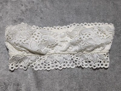 Aerie White Lace Strapless Bralette Size S - Image 1 of 4