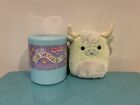 Squishmallow Easter Capsule Iver Green Fuzzy Belly Highland Cow Bnwt 4 Rare