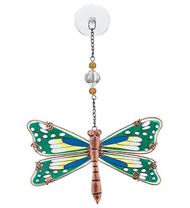 Dragonfly Sun Catcher Regal Art Stained Glass - Picture 1 of 1