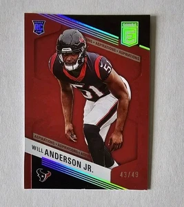 WILL ANDERSON Texans Rookie /49 Aspirations 2023 Panini Donruss Elite Football - Picture 1 of 2