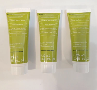 Korres Santorini Uva Sin Poros Crema para la Piel 0.68 OZ Mini Suave Balance Lote de 3 Foto 1 de 4