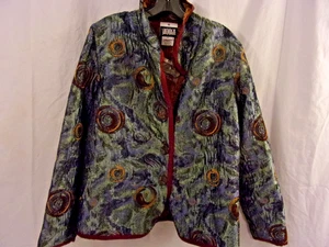 Yak Magik Jacket Size XL Rayon Blend Cool Design Multi Color Design VGC - Picture 1 of 3
