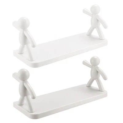 2pcs Cuisine STOCKAGE STOCKING HUMANOID PARREIL HUMANDRAIL RACK SHOWFF - Imagen 1 de 4