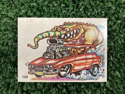 1969 Donruss Odd Rods #124 Wheelie Sticker Card Free Shipping! - Image 1 of 2