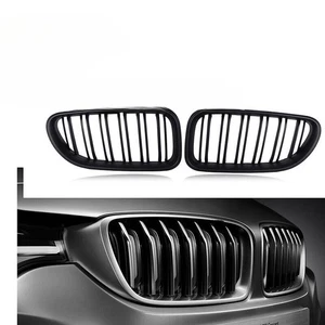 For BMW M6 F06 F12 F13 2012-17 Front Grille Grill Matte Black 640i 650i 6-Series - Picture 1 of 8