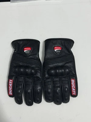 Ducati Biker Leather Gloves Motorcycle Racing Riding Touring Protective Gear CE - Image 1 of 2