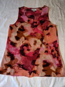 Ann Taylor Loft Bluse Gr. Small Blumenmuster ärmellos Oberteil Ann Taylor Loft Bluse - Bild 1 von 24