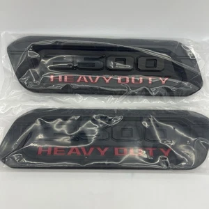 Ram 2500 Heavy Duty Emblem Left Right Hood Badge for RAM 2500 Black Red NIB - Bild 1 von 10