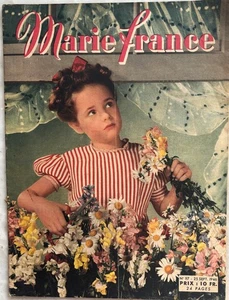 MARIE-FRANCE n° 97 du 25 Septembre 1946 ancienne revue mode couture pour femme - Imagen 1 de 6