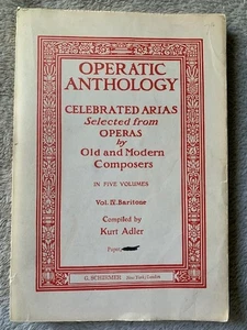 OPERA ANTHOLOGY-BARITONE VOICE-softcover - Picture 1 of 4