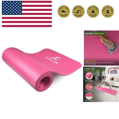 Estera de yoga y pilates extra gruesa 1/2” 13 mm, 71 pulgadas de largo ejercicio de alta densidad... Foto 1 de 4