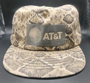 Vintage AT&T Hat Hunting Trucker Snapback Cap Vintage USA - Picture 1 of 4