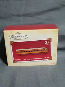 HALLMARK Keepsake 2004 LIONEL HIAWATHA OBSERVATION CAR Christmas Ornament TRAIN - Picture 1 of 5