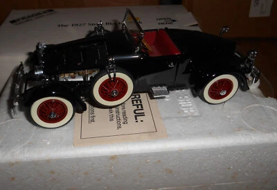 Diecast Danbury Como Nuevo 1:24 1927 Stutz Black Hawk Coche Negro Convertible Foto 1 de 4