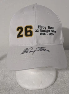 Elroy Face 26 Autographed Hat Pittsburgh Pirates 22 Straight Wins White Cap - Picture 1 of 9
