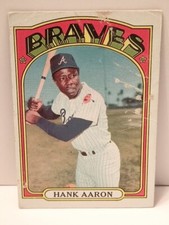 1972 Topps Hank Aaron #299 Atlanta Braves HOF PR see pics **free shipping**