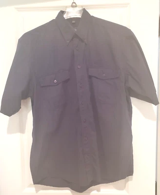 Globe Trotter Men's L Shirt SS Navy Blue 100% Cotton - Image 1 of 4