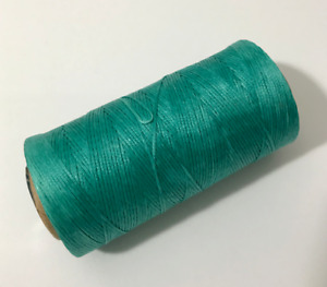 0.8mm 284Yards Green Colors Flat Waxed Thread Leather Hand Sewing Stiching Cord