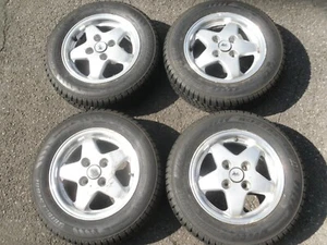 5,5x13 ET30 POSTERT ORIGINAL ALUFELGEN LK 4x100, 165/70 R13 Winterreifen 7mm - Bild 1 von 13