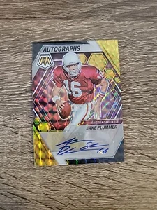 2023 Panini Mosaic Jake "The Snake" Plummer Gold Mosaic Prizm Auto /10 #AM-JP - Picture 1 of 5