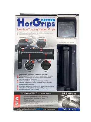 OXFORD Heizgriffe OF691 Hotgrips Premium Touring 22mm Batteriesparmodus 5 Stufen - Bild 1 von 4