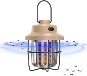 Bug Zapper Outdoor Camping Lamp Mosquito Repellent, Versatile Portable & Recharg - Picture 1 of 12