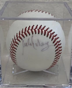 MLB LEGEND MELIDO PEREZ Signed Autographed WILSON BASEBALL NEW YORK YANKEES - Picture 1 of 2