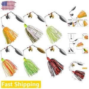 Durable Metal Spinnerbait Kit with 360° Rotating Blades - Fishing Gift for Men - Picture 1 of 9