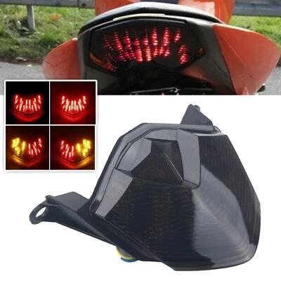 For Kawasaki Ninja ZX10R Z750 Z1000 ZX6R ZX600 LED Turn Signals Brake Tail Light - Image 1 of 4