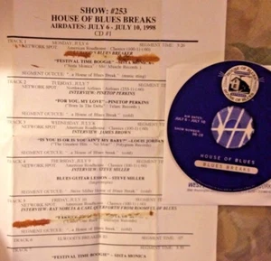 Radio Show:BLUES BREAKS 76/98 INTERVIEWS: STEVE MILLER, JAMES BROWN,RAY NORCIA - Picture 1 of 1