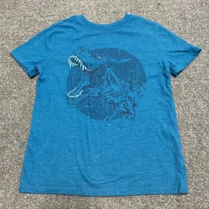 Cat & Jack Boys Size Medium (8) Dinosaur T-Rex Roaring T-shirt Pullover - Picture 1 of 4