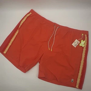 NWT Psycho Bunny Holkham Sunburst Orange Yellow Swim Suit Trunks Sz 6XL - Picture 1 of 4