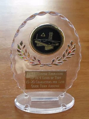 Trofeo Premio Acrílico Piscina/Billar 6 1/2" Grabado GRATIS Foto 1 de 4