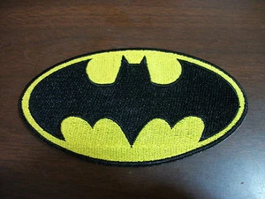 NEW BATMAN LOGO IRON ON PATCH - Picture 1 of 1