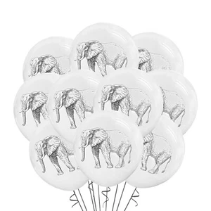 12 Count Elephant Balloon Birthday Party Decorations Baby Shower Realistic - Picture 1 of 2