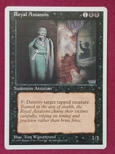 Magic The Gathering 4TH EDITION ROYAL ASSASSIN single black card MTG