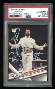 Ted DiBiase PSA/DNA Slabbed 2017 Topps WWE #191 signed handsigniert Autogrammkarte  - Bild 1 von 2