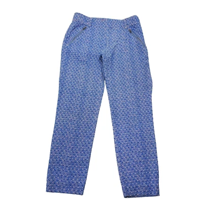 ANTHROPOLOGIE Cartonnier Blue Striped Charlie Crops Tailored Trouser size 0 - Image 1 of 4
